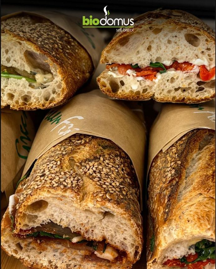 Panino BioDomus con pane fatto in casa