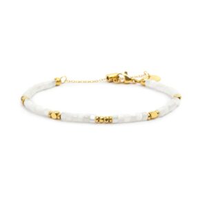 Bracciale con pietre a rondelle malachite