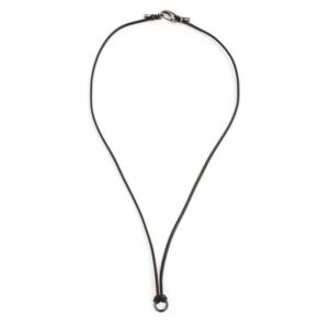 Collana in corda cerata 70 cm nero