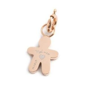 Marlù Charm bimbo cuore smalto azzurro rosé