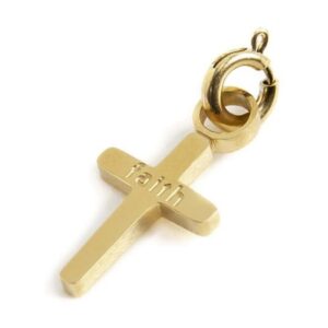 Charm croce faith oro