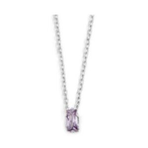 Marlù Collana con zircone baguette viola
