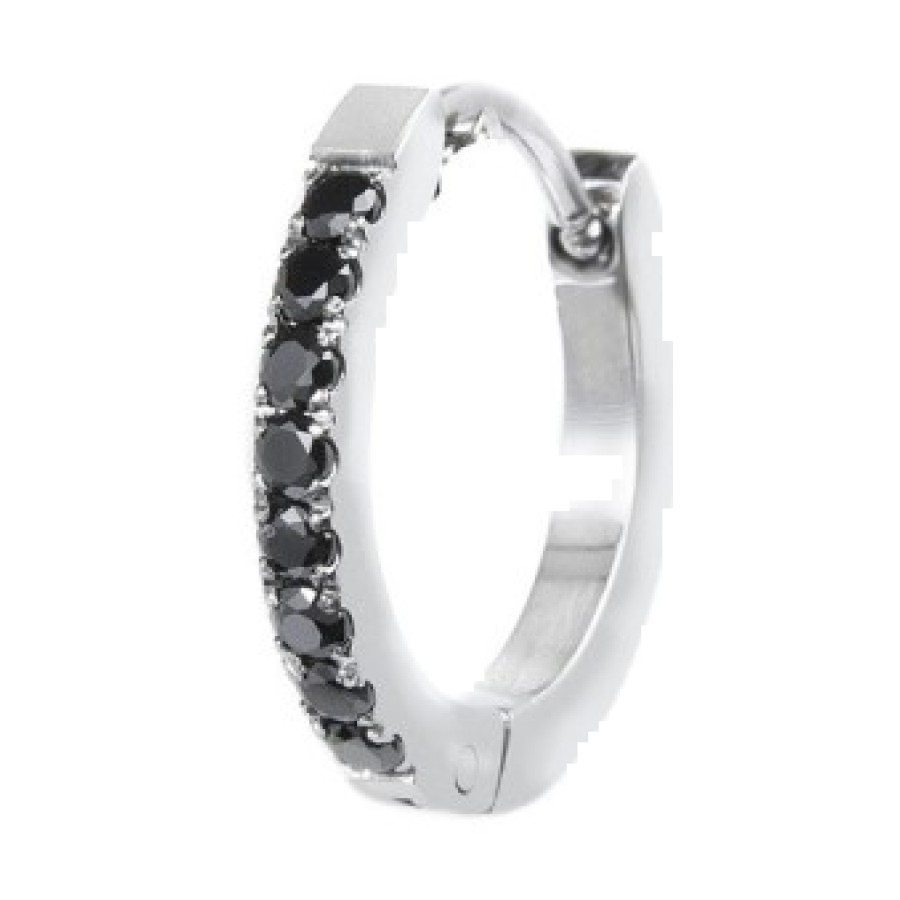 Marlù Orecchino a cerchio 1,7 cm con zirconi