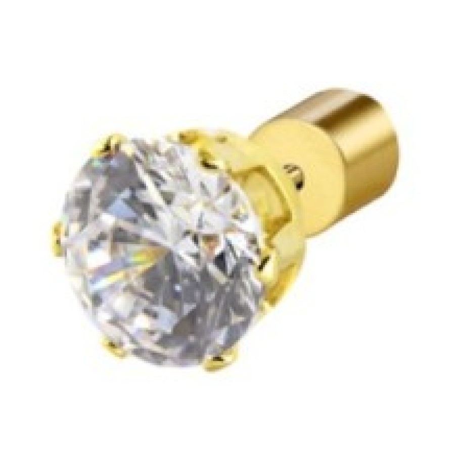 Marlù Orecchino a lobo con zircone 7mm oro
