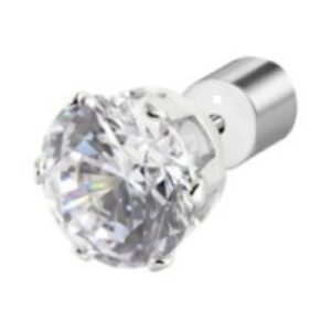 Marlù Orecchino a lobo con zircone 7mm