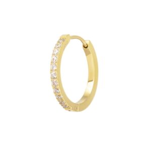 Marlù Orecchino a cerchio 2 cm con zirconi