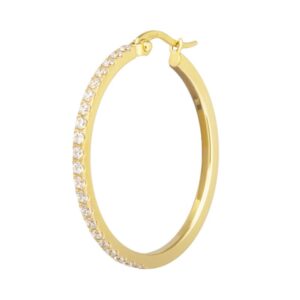 Marlù Orecchino a cerchio 3,2 cm con zirconi