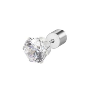 Marlù Orecchino a lobo con zircone 6mm